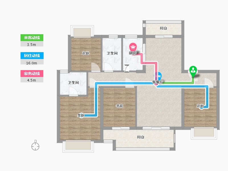 湖北省-襄阳市-雅居乐-102.03-户型库-动静线