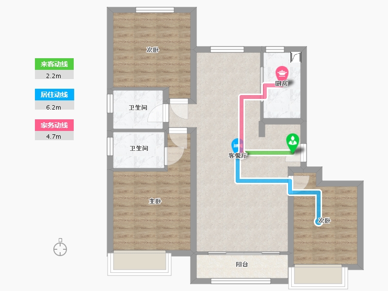 山东省-聊城市-民生壹号院-97.00-户型库-动静线