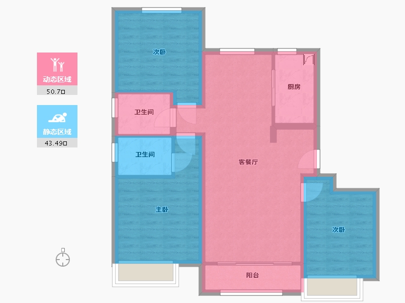 山东省-聊城市-民生壹号院-97.00-户型库-动静分区