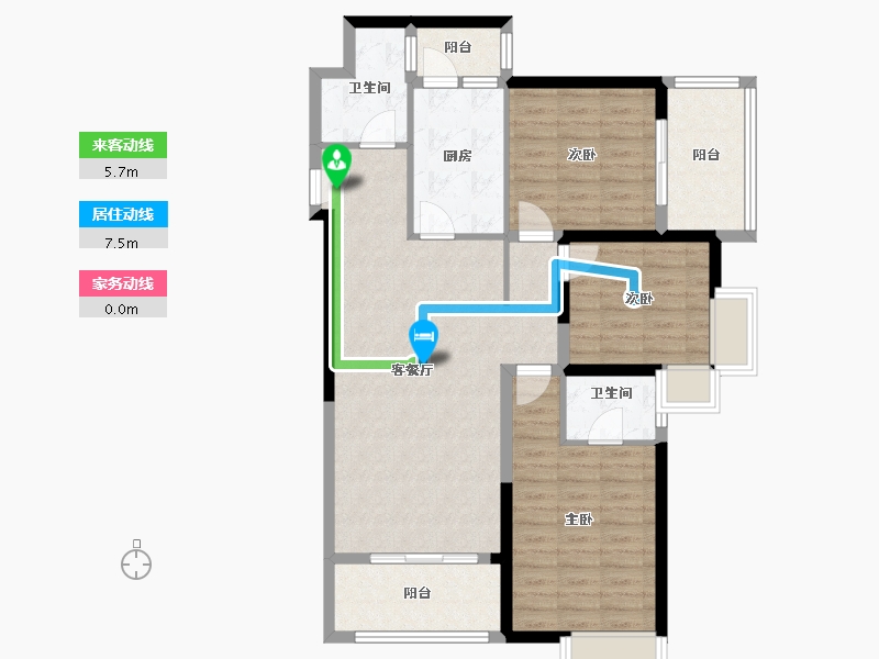 河北省-邢台市-麒麟湾-110.00-户型库-动静线