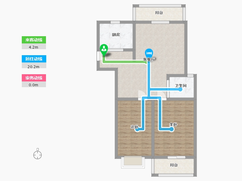 江苏省-盐城市-领秀嘉园-86.00-户型库-动静线