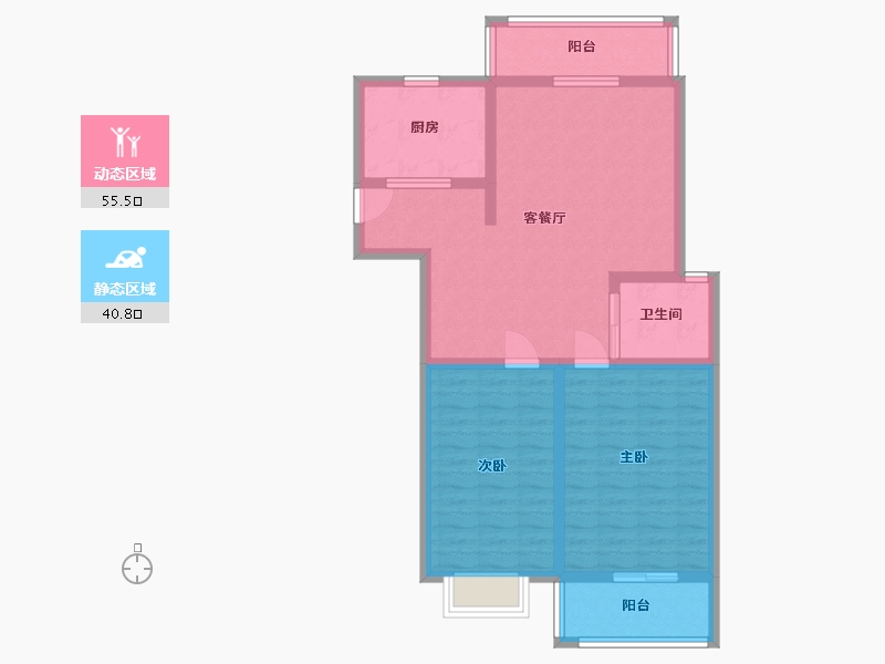 江苏省-盐城市-领秀嘉园-86.00-户型库-动静分区