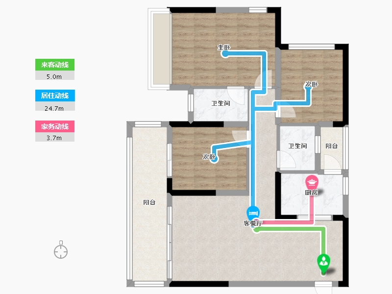 四川省-德阳市-中央绿洲-100.00-户型库-动静线