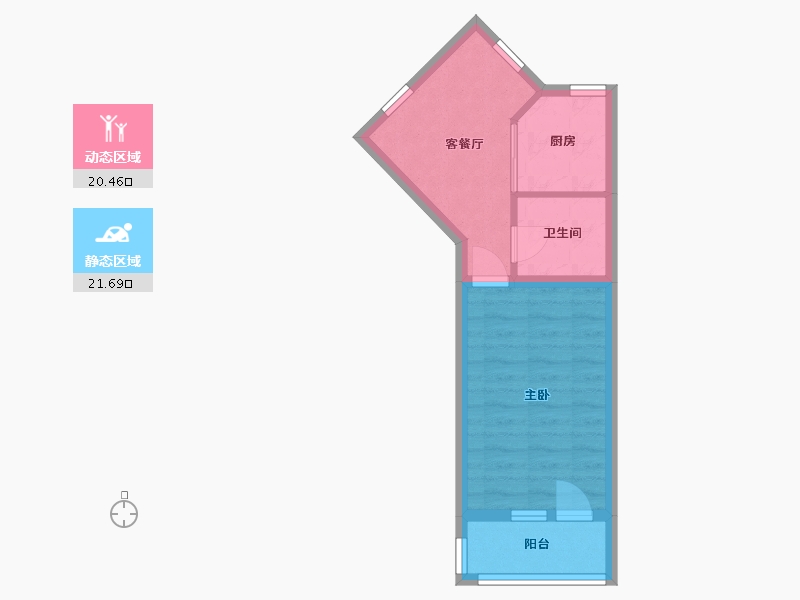 北京-北京市-马甸月季园1号楼-35.00-户型库-动静分区