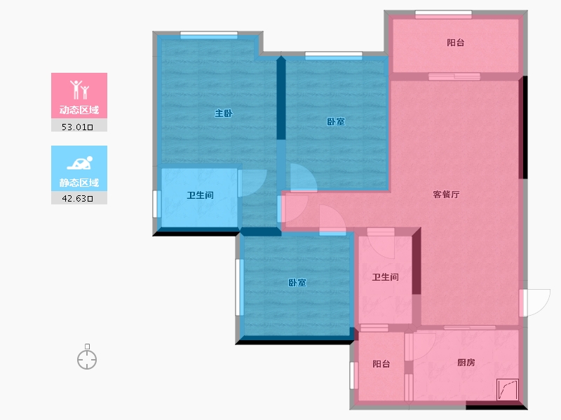 四川省-广安市-中广悦府-90.00-户型库-动静分区