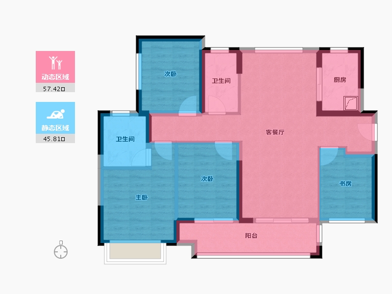 广东省-惠州市-新城·香悦澜山-89.00-户型库-动静分区