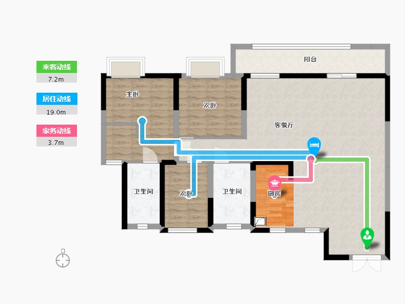 浙江省-丽水市-天宸锦园-126.00-户型库-动静线