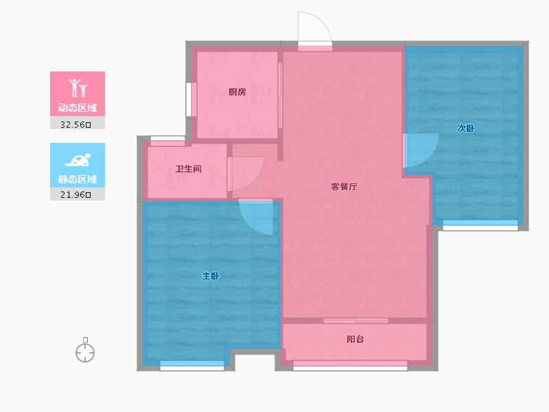 山东省-济南市-中建长清湖-65.00-户型库-动静分区