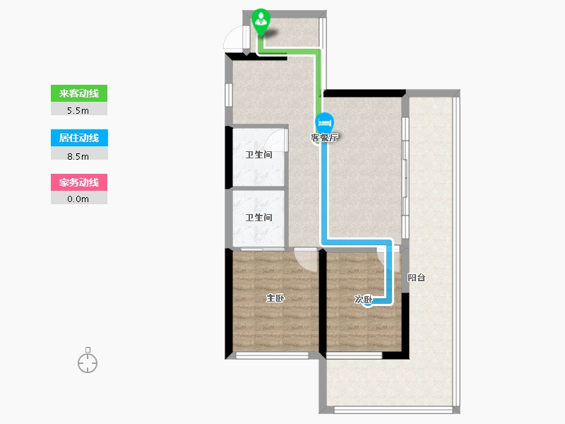 云南省-红河哈尼族彝族自治州-弥勒市-90.00-户型库-动静线