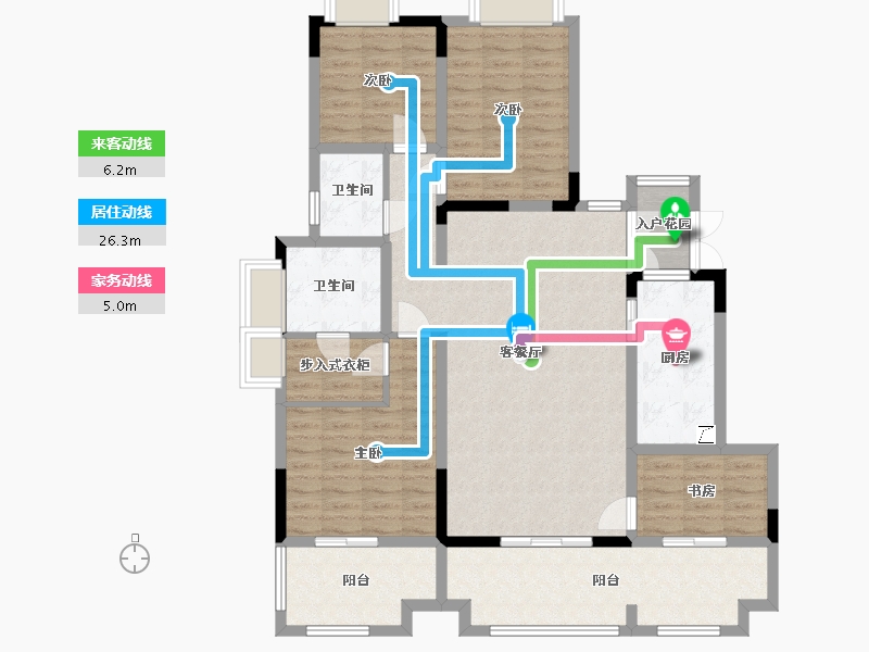 湖北省-宜昌市-均瑶御景天地-136.00-户型库-动静线