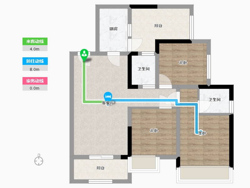 四川省-达州市-乐基优悦广场-107.47-户型库-动静线