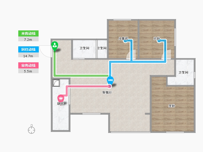 四川省-南充市-集美-83.01-户型库-动静线