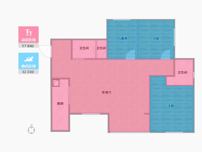 四川省-南充市-集美-83.01-户型库-动静分区