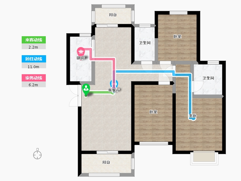 河南省-新乡市-万新・莱茵半岛-100.00-户型库-动静线