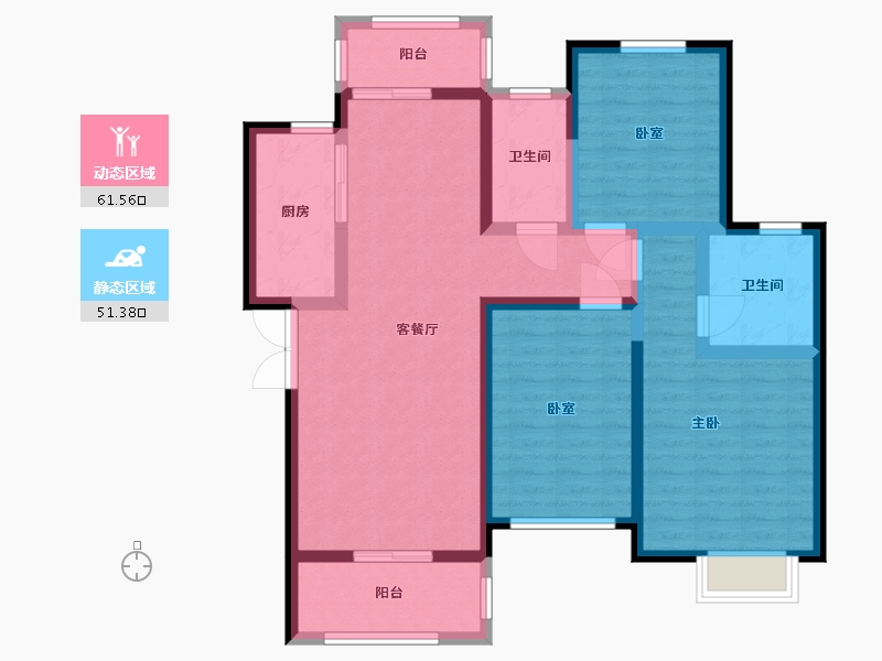 河南省-新乡市-万新・莱茵半岛-100.00-户型库-动静分区