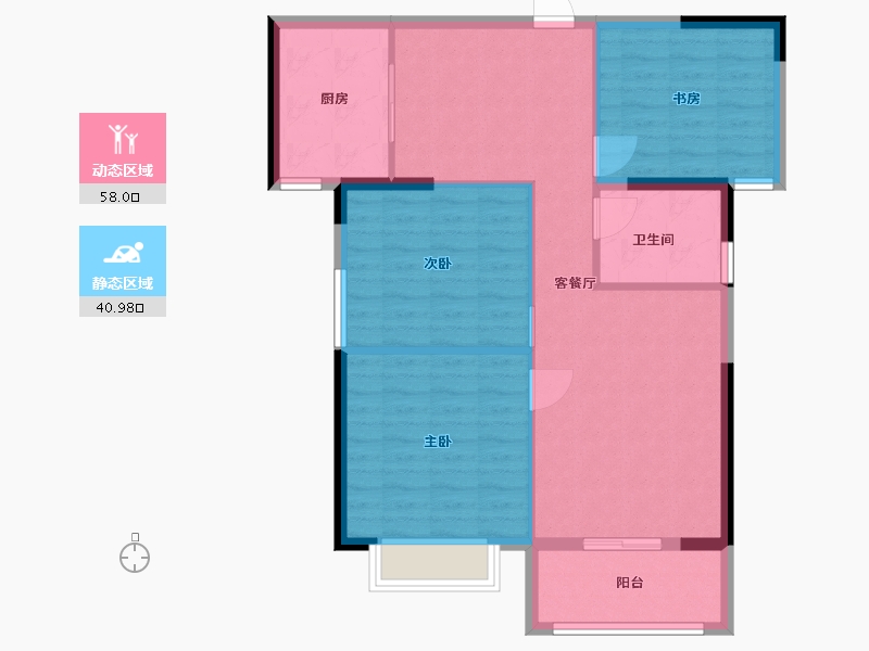 福建省-厦门市-阳塘安居小区-48.00-户型库-动静分区