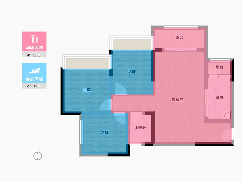 四川省-达州市-乐基优悦广场-97.55-户型库-动静分区