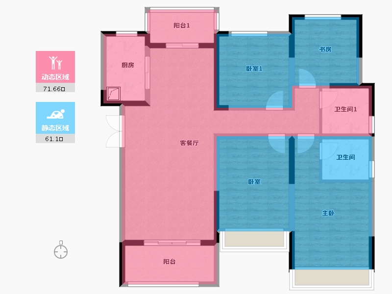 河南省-南阳市-建业龙悦城-118.00-户型库-动静分区