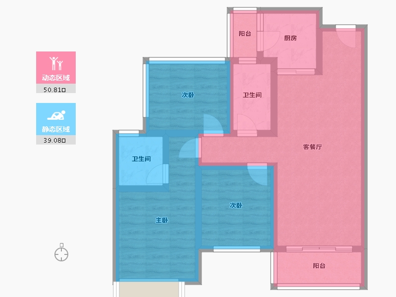 广西壮族自治区-柳州市-彰泰欢乐颂-101.56-户型库-动静分区