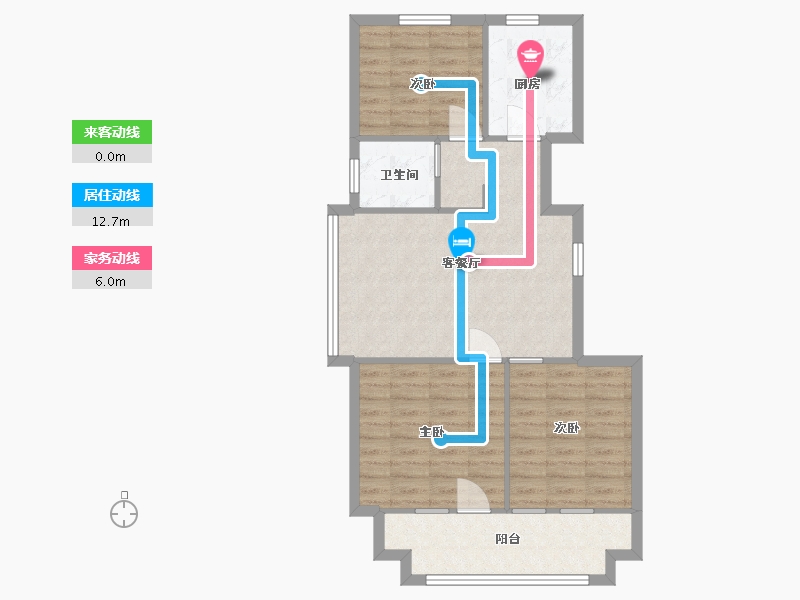 山东省-烟台市-中瑞城-75.00-户型库-动静线