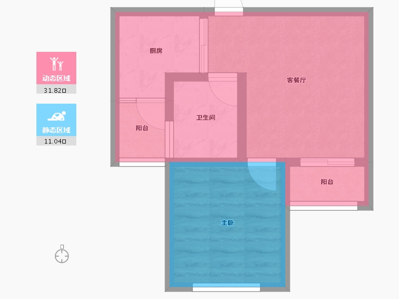 上海-上海市-永康城星华园-41.50-户型库-动静分区