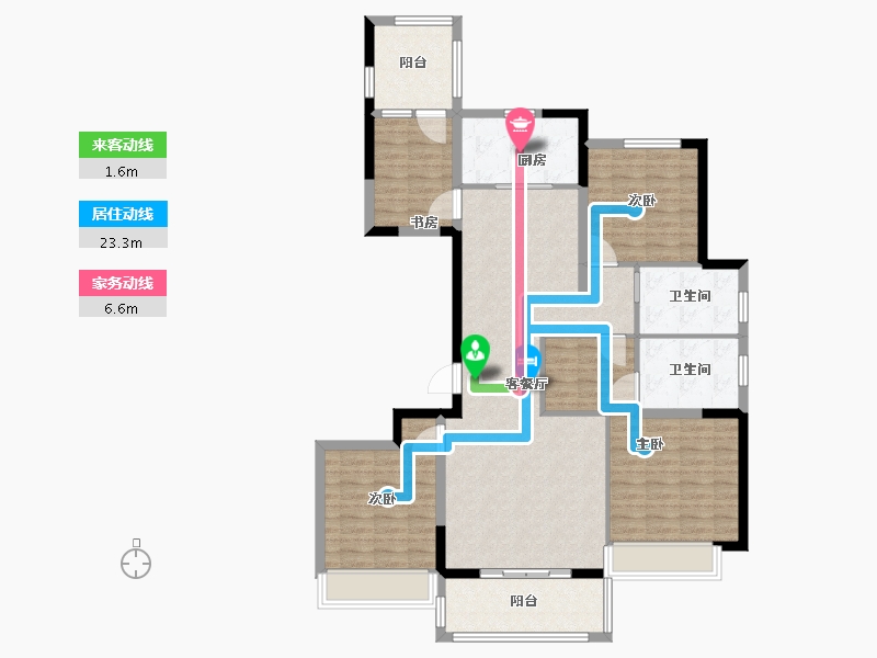 浙江省-温州市-御辰府-118.00-户型库-动静线