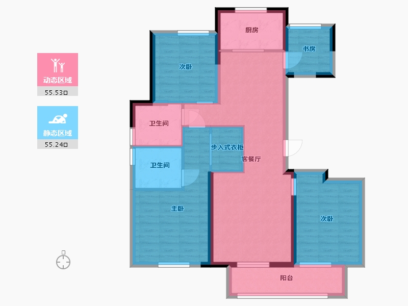 山东省-济南市-济南·杨柳春风-99.00-户型库-动静分区