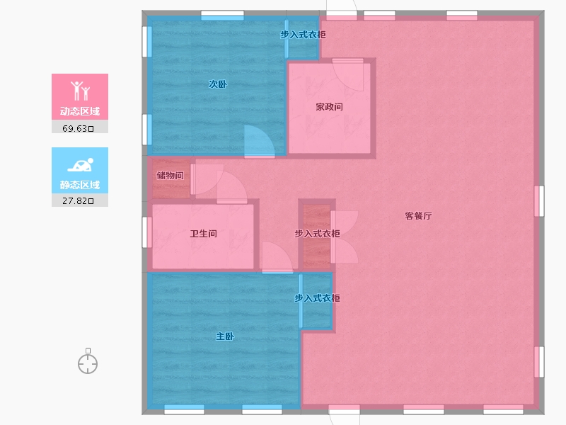 福建省-漳州市-福隆城-90.00-户型库-动静分区