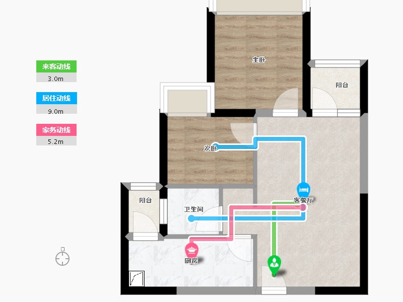 广东省-深圳市-特发天鹅湖畔-48.38-户型库-动静线