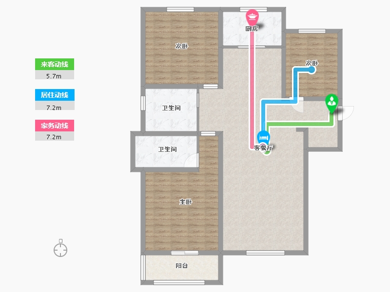 河北省-保定市-温泉小镇-130.00-户型库-动静线