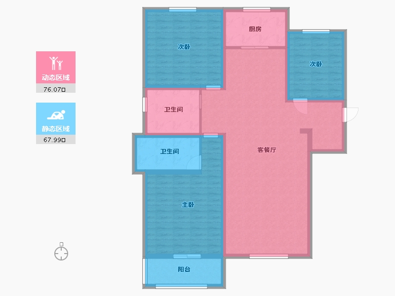 河北省-保定市-温泉小镇-130.00-户型库-动静分区