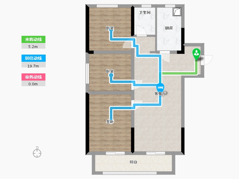 江西省-宜春市-华地公元-85.00-户型库-动静线