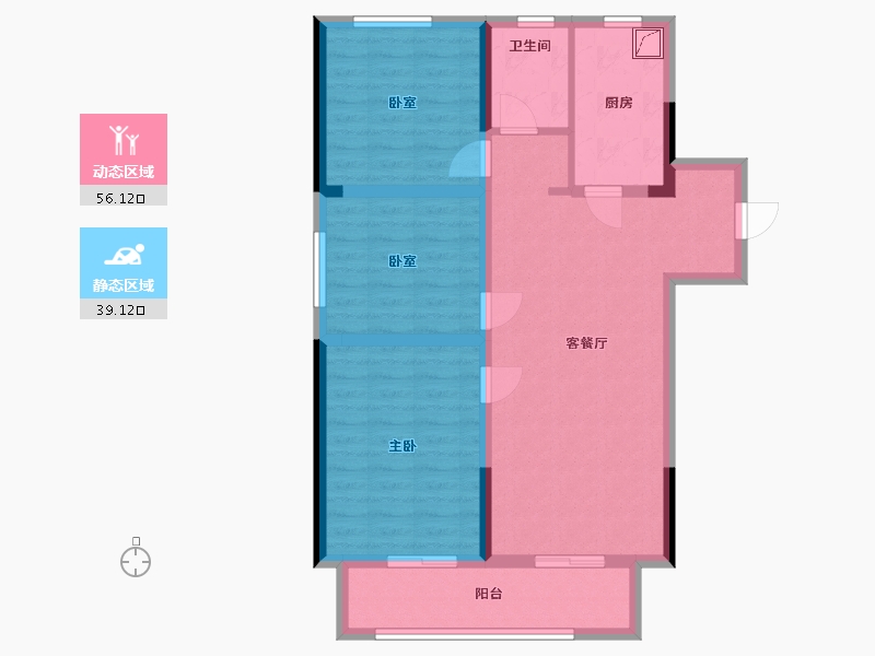 江西省-宜春市-华地公元-85.00-户型库-动静分区