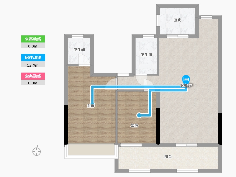 湖北省-荆州市-观澜领秀城-92.00-户型库-动静线