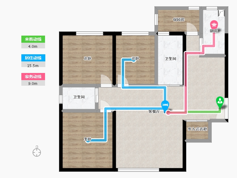 甘肃省-白银市-凤凰名都-115.00-户型库-动静线