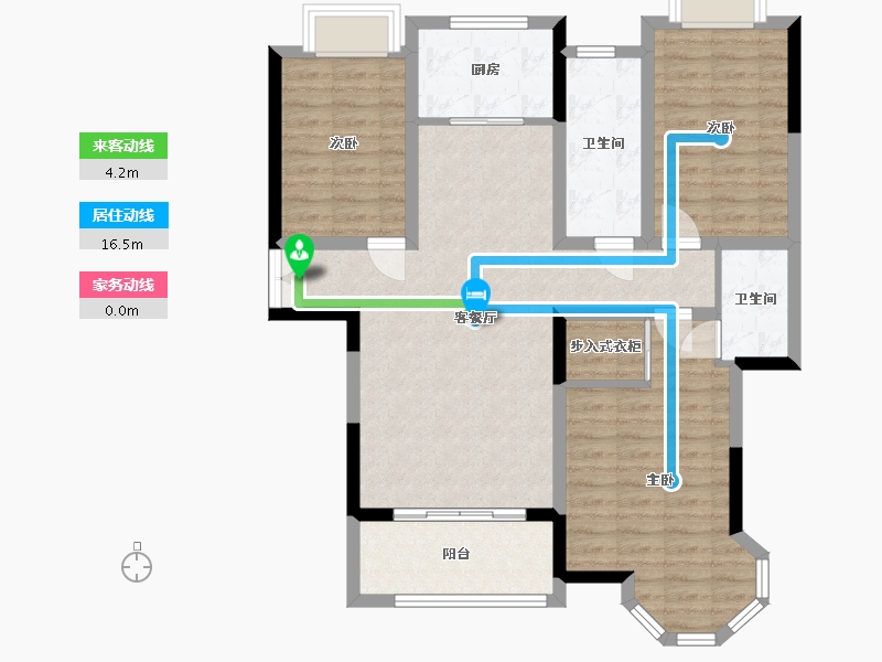 湖南省-永州市-苏通国际新城-110.00-户型库-动静线