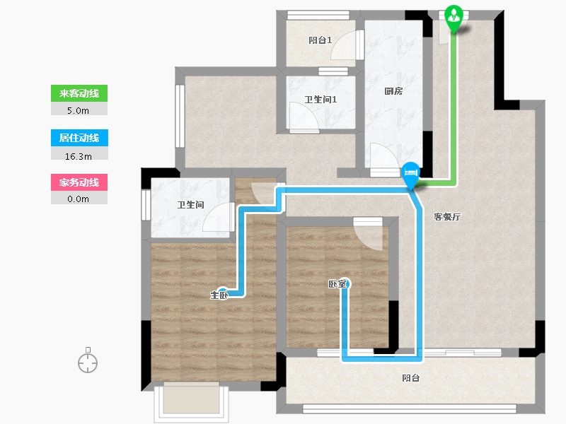 四川省-绵阳市-水晶郦城顶跃1-117.00-户型库-动静线