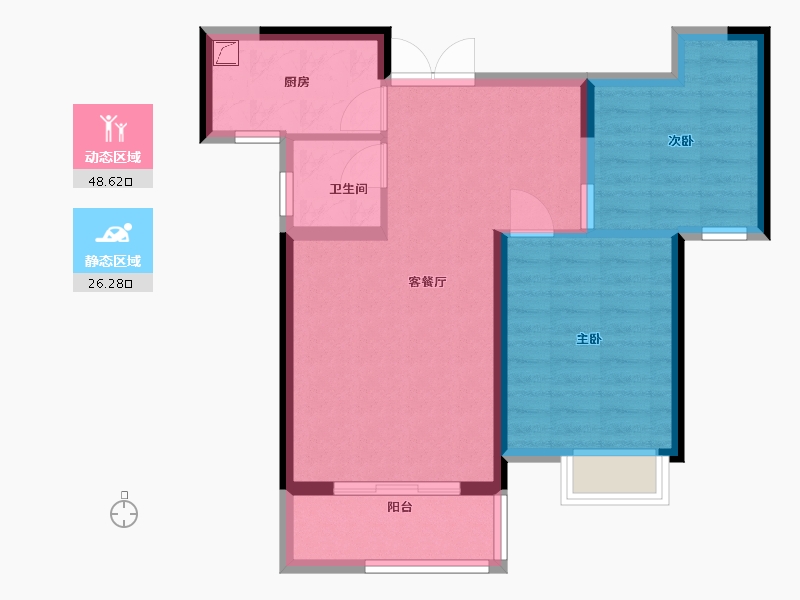 江西省-景德镇市-康家花园-67.00-户型库-动静分区