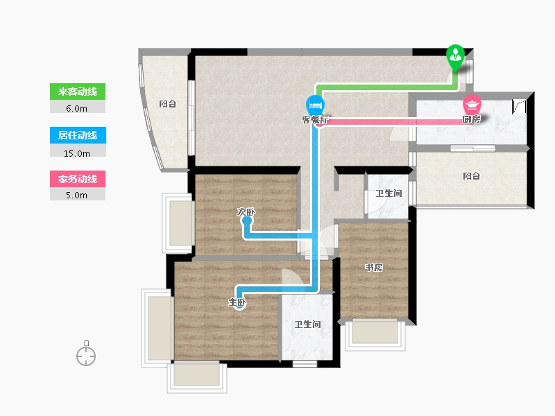 广东省-深圳市-南国丽城-92.00-户型库-动静线