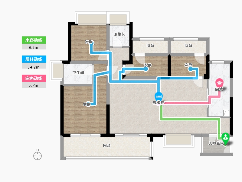 四川省-成都市-华熙528玺都-120.00-户型库-动静线