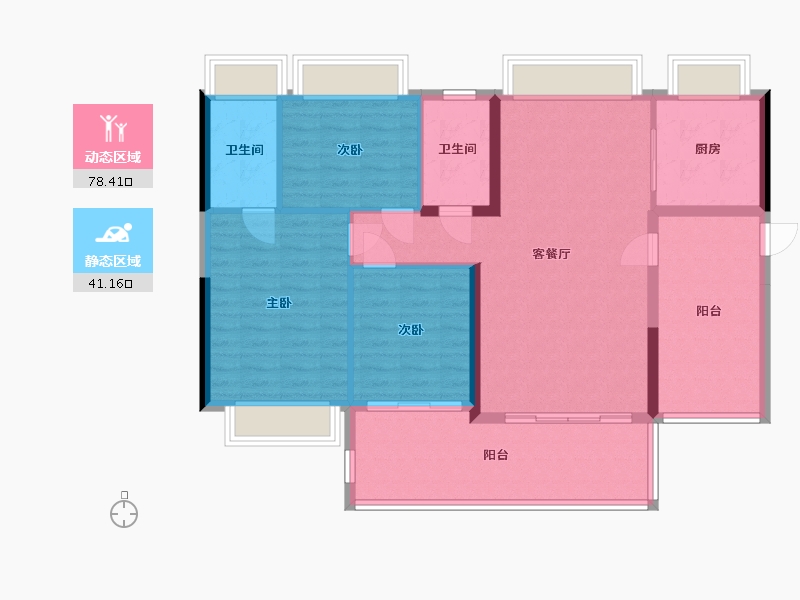 广东省-惠州市-江北悦江府-117.00-户型库-动静分区