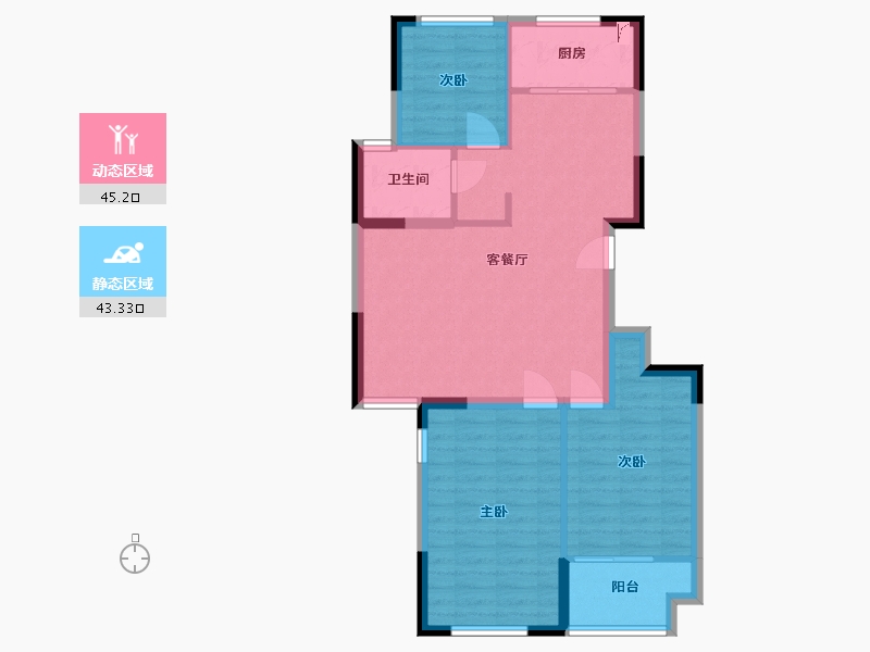 山东省-烟台市-贵和苑-90.00-户型库-动静分区