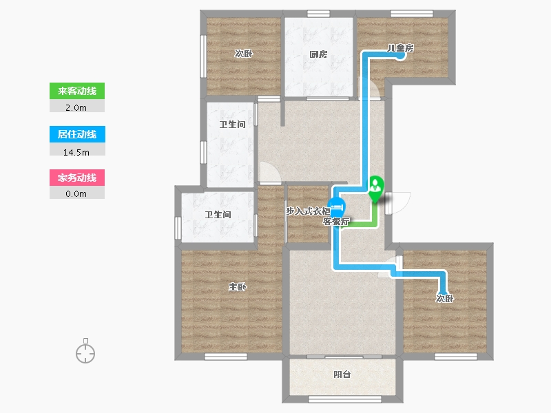 河北省-张家口市-保利中央公园-120.00-户型库-动静线