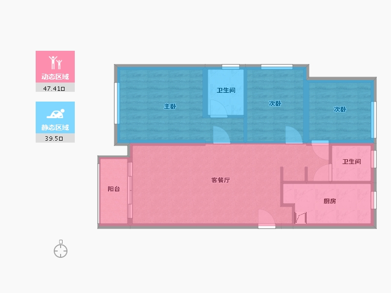 福建省-漳州市-龙湖双珑原著-92.00-户型库-动静分区