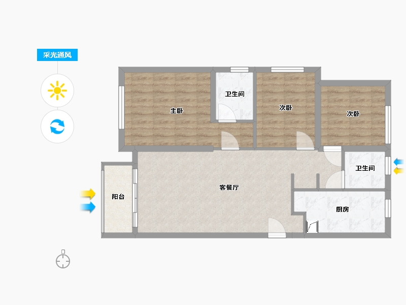 福建省-漳州市-龙湖双珑原著-92.00-户型库-采光通风