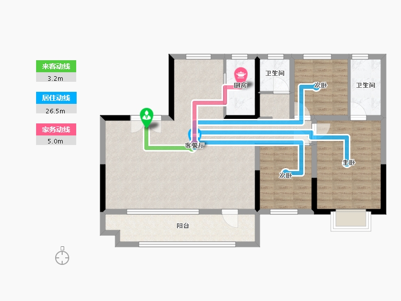 山东省-济宁市-尚龙原著-110.00-户型库-动静线