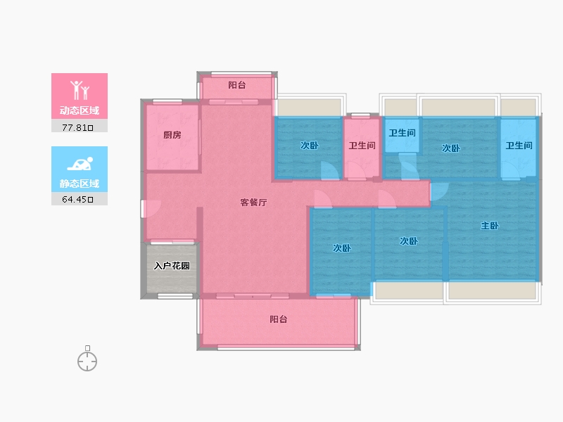 广东省-惠州市-禧临门-131.00-户型库-动静分区