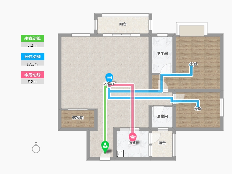 云南省-红河哈尼族彝族自治州-君悦天下-121.34-户型库-动静线