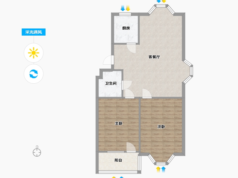 江苏省-苏州市-云山诗意-120.00-户型库-采光通风