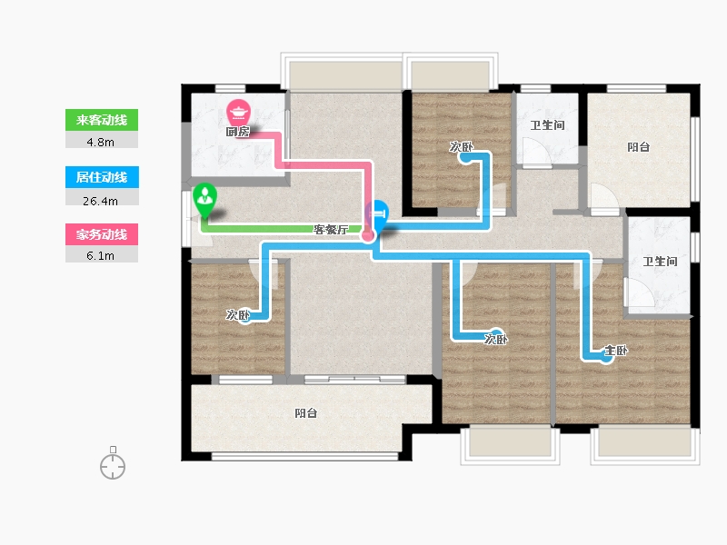 广东省-肇庆市-保利湖畔花园-113.25-户型库-动静线